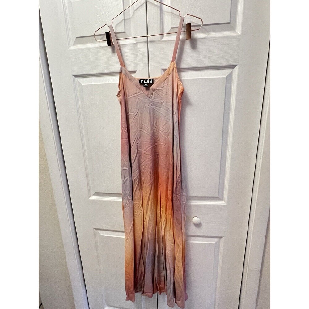 VEDA fiesta Sunset Ombré Maxi Dress Size Small - Picture 7 of 15